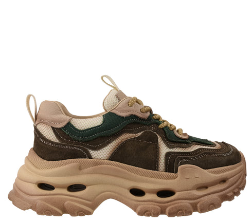 Pantofi sport, dama, FRANCO GERARDO, HY2926 bej, piele intoarsa