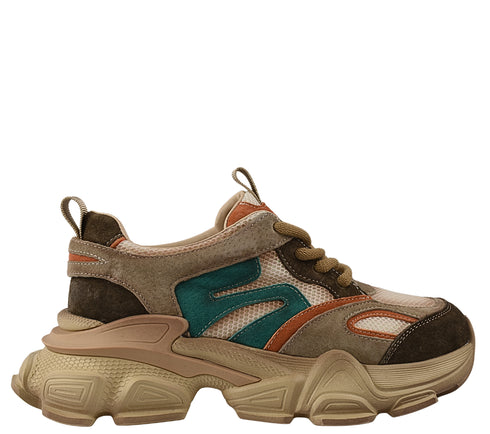 Pantofi sport, dama, FRANCO GERARDO, HY5786 bej, piele intoarsa