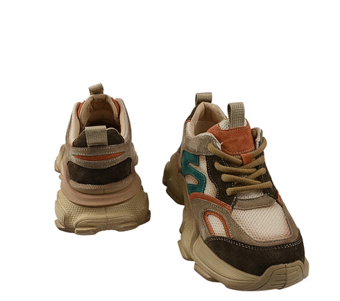 Pantofi sport, dama, FRANCO GERARDO, HY5786 bej, piele intoarsa