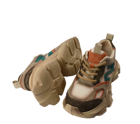 Pantofi sport, dama, FRANCO GERARDO, HY5786 bej, piele intoarsa