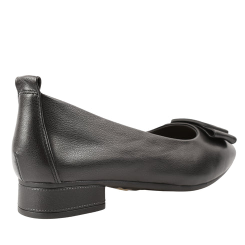 Pantofi casual, dama, ADA SHOES, 510-2 negru, piele naturala, cu toc