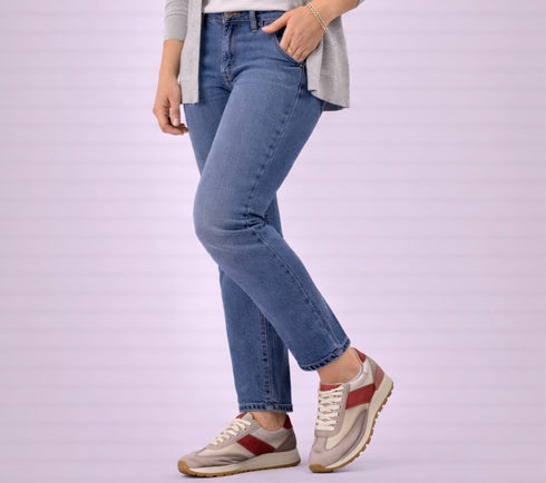 Pantofi sport, dama, ADA SHOES, KM9218 rosu, piele nabuc