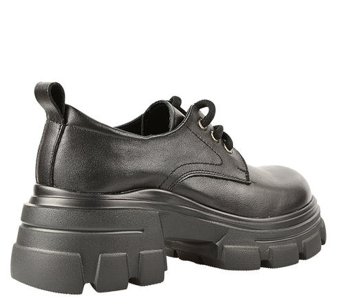 Pantofi casual, dama, FORMAZIONE, KM 1607 negru, piele naturala