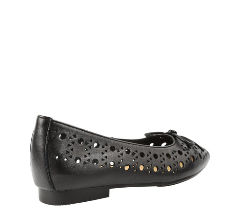 Pantofi casual, dama, ADA SHOES, 21755 negru, piele naturala