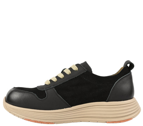 Pantofi sport, dama, ADA SHOES, 16-2 negru, piele naturala
