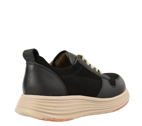 Pantofi sport, dama, ADA SHOES, 16-2 negru, piele naturala