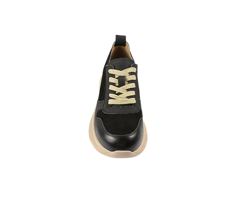 Pantofi sport, dama, ADA SHOES, 16-2 negru, piele naturala