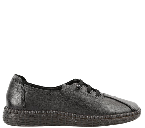 Pantofi casual, dama, ADA SHOES, 2810 negru, piele naturala