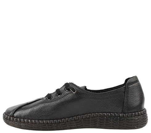 Pantofi casual, dama, ADA SHOES, 2810 negru, piele naturala