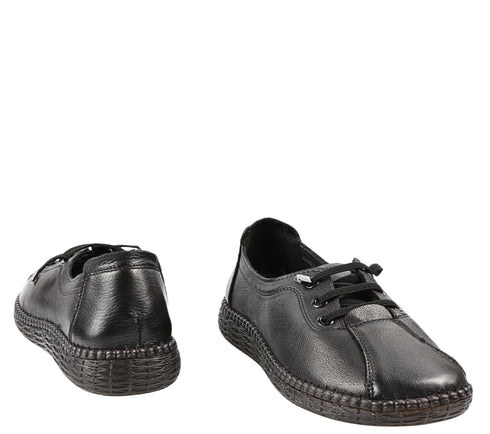 Pantofi casual, dama, ADA SHOES, 2810 negru, piele naturala