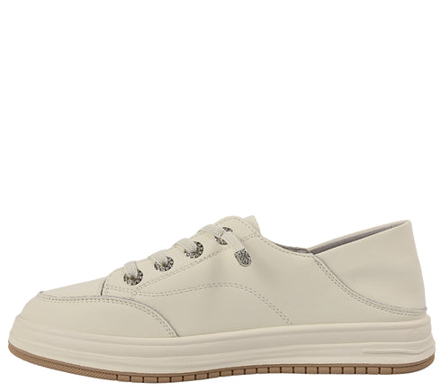 Pantofi sport, dama, ADA SHOES, 89198 alb, piele naturala