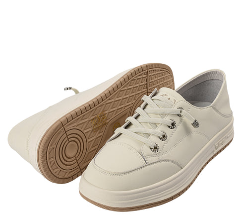 Pantofi sport, dama, ADA SHOES, 89198 alb, piele naturala