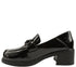 Pantofi casual, dama, FORMAZIONE, TP 1128 negru, piele lacuita