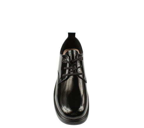 Pantofi casual, dama, PASS COLLECTION, J970007A negru, piele naturala, cu toc