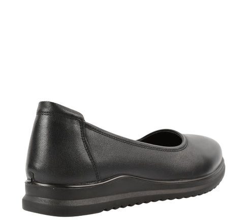 Pantofi casual, dama, ADA SHOES, 6651 negru, piele naturala