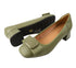 Pantofi casual, dama, PASS COLLECTION, M470020E verde, piele naturala, cu toc