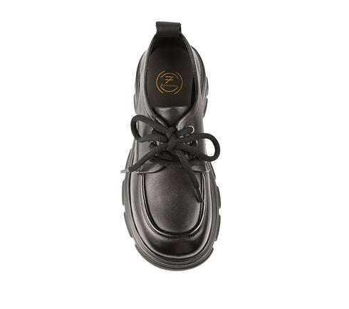 Pantofi casual, dama, FORMAZIONE, KM 1606 negru, piele naturala