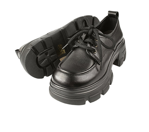 Pantofi casual, dama, FORMAZIONE, KM 1606 negru, piele naturala