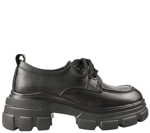 Pantofi casual, dama, FORMAZIONE, KM 1606 negru, piele naturala