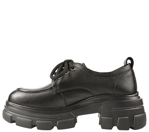 Pantofi casual, dama, FORMAZIONE, KM 1606 negru, piele naturala