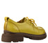 Pantofi casual, dama, FORMAZIONE, KM 6716 galben, piele naturala