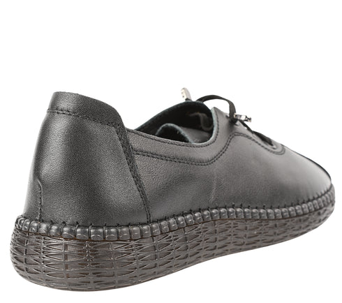 Pantofi casual, dama, FORMAZIONE, 2810 negru, piele naturala