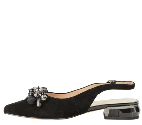 Pantofi casual, dama, EPICA, K360012B negru, piele intoarsa