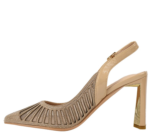 Pantofi eleganti, dama, EPICA, K340013 bej, piele intoarsa