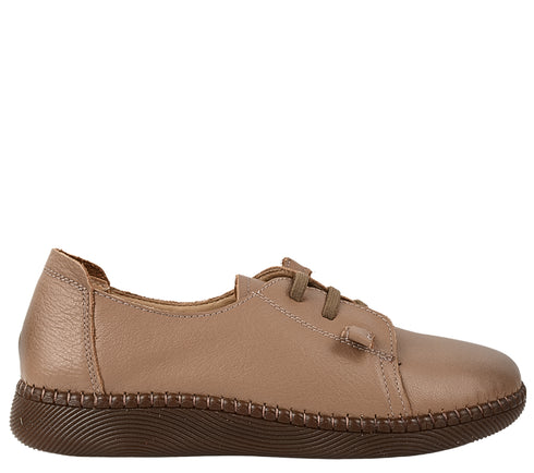 Pantofi casual, dama, FORMAZIONE, D3366B bej, piele naturala