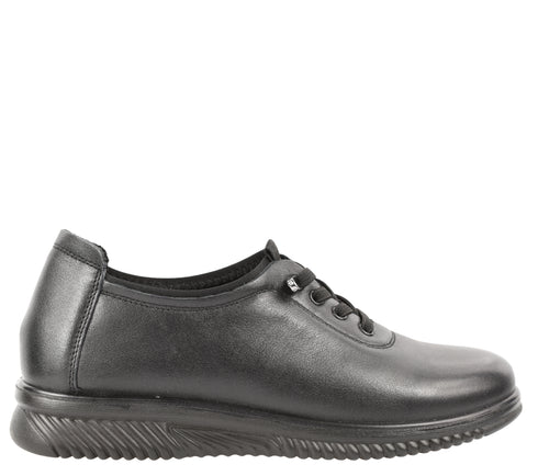 Pantofi casual, dama, FORMAZIONE, 1233 negru, piele naturala