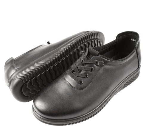 Pantofi casual, dama, FORMAZIONE, 1233 negru, piele naturala