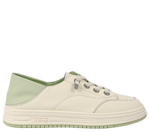 Pantofi sport, dama, FRANCO GERARDO, 89198 verde, piele naturala