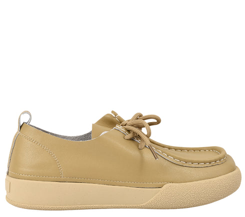 Pantofi casual, dama, FORMAZIONE, T23089 bej, piele naturala