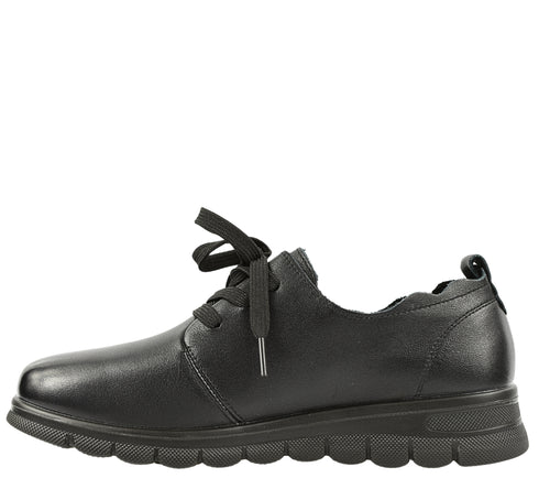 Pantofi casual, dama, FORMAZIONE, 21072 negru, piele naturala