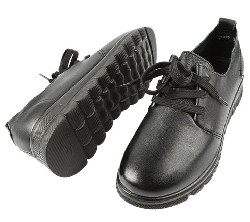 Pantofi casual, dama, FORMAZIONE, 21072 negru, piele naturala