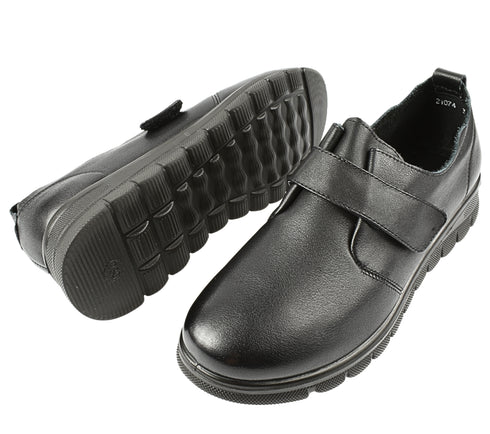 Pantofi casual, dama, FORMAZIONE, 21074 negru, piele naturala
