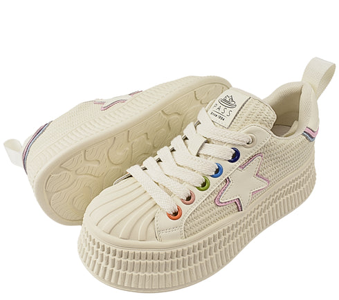 Pantofi sport, dama, PASS COLLECTION, MQ60011A alb, piele naturala