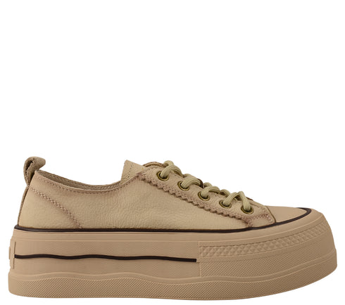 Pantofi sport, dama, FRANCO GERARDO, 65386 bej, piele intoarsa