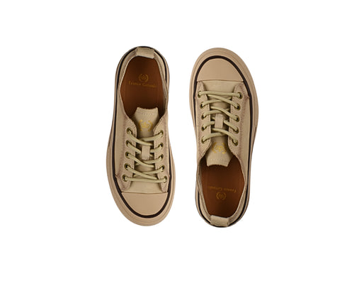 Pantofi sport, dama, FRANCO GERARDO, 65386 bej, piele intoarsa