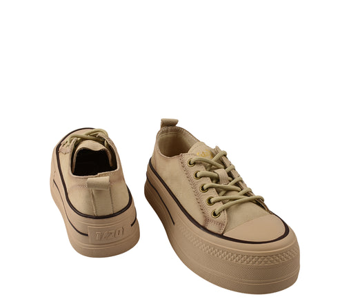 Pantofi sport, dama, FRANCO GERARDO, 65386 bej, piele intoarsa