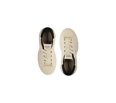 Pantofi sport, dama, GRYXX, AG80007B alb, piele naturala