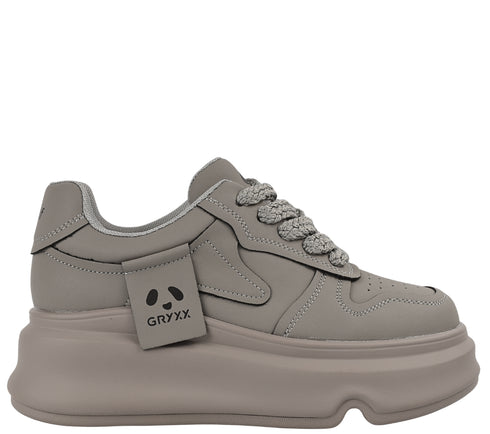 Pantofi sport, dama, GRYXX, 68030-5A gri, piele naturala