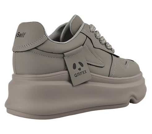 Pantofi sport, dama, GRYXX, 68030-5A gri, piele naturala