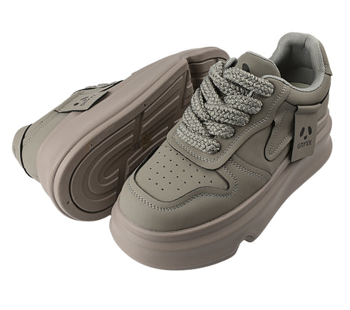 Pantofi sport, dama, GRYXX, 68030-5A gri, piele naturala