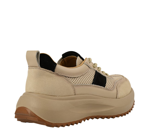 Pantofi sport, dama, ADA SHOES, 8263 bej, piele naturala