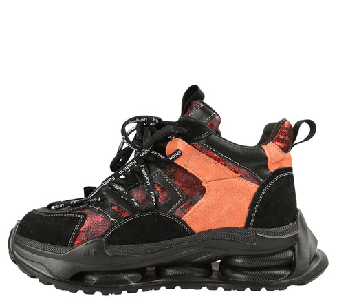 Pantofi sport, dama, GRYXX, 36889A negru, piele intoarsa