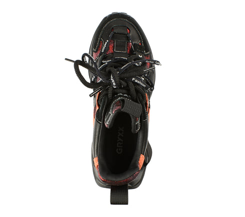 Pantofi sport, dama, GRYXX, 36889A negru, piele intoarsa