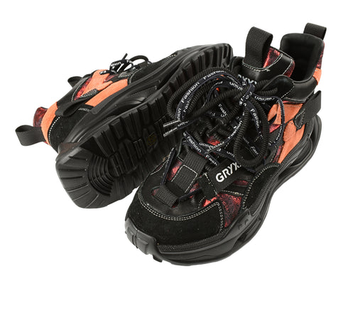 Pantofi sport, dama, GRYXX, 36889A negru, piele intoarsa