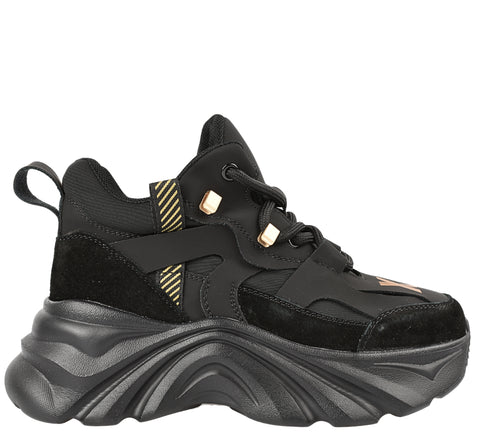 Pantofi sport, dama, GRYXX, 3280B negru, piele naturala