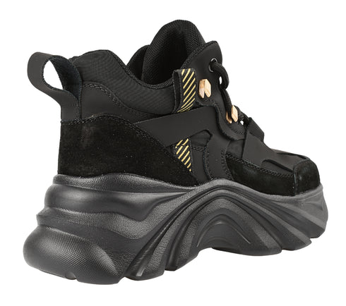 Pantofi sport, dama, GRYXX, 3280B negru, piele naturala